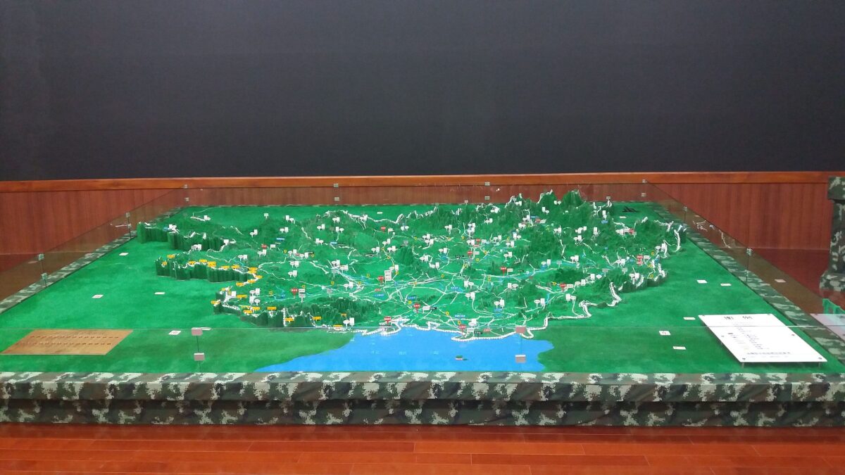 广西武警总队军用观赏沙盘