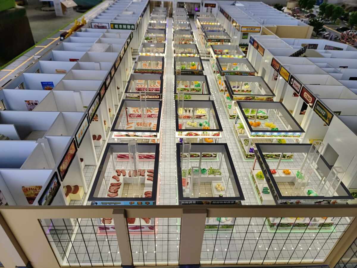 百色珑旺智慧农贸市场剖面