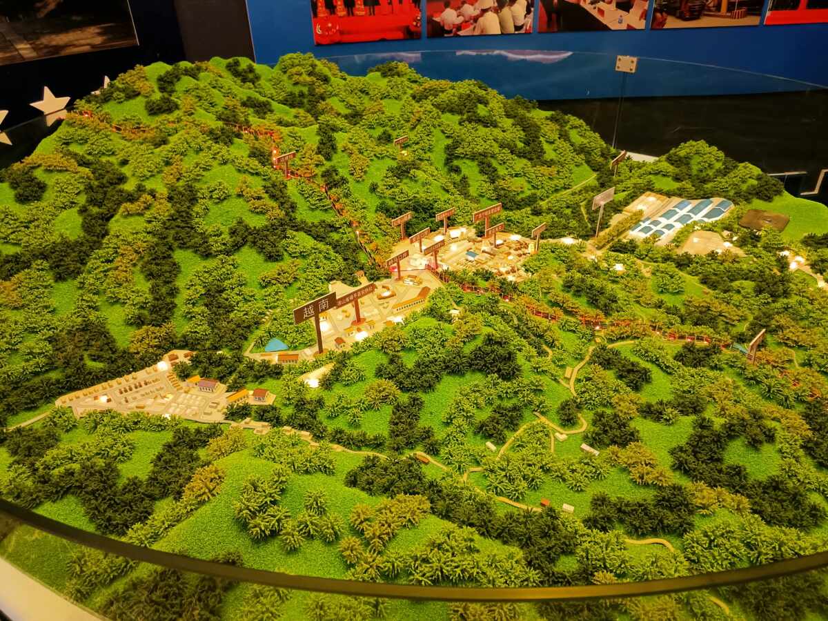 宁明爱店口岸地形地貌军用沙盘